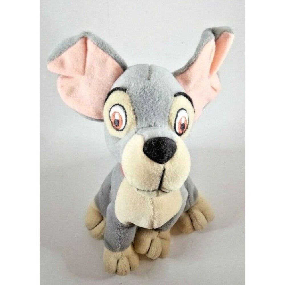 Vintage Disney Lady and the Tramp Plush Dog "Tramp" 7" Tall Animated Classics